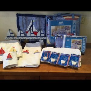 Brand new sailboat linens